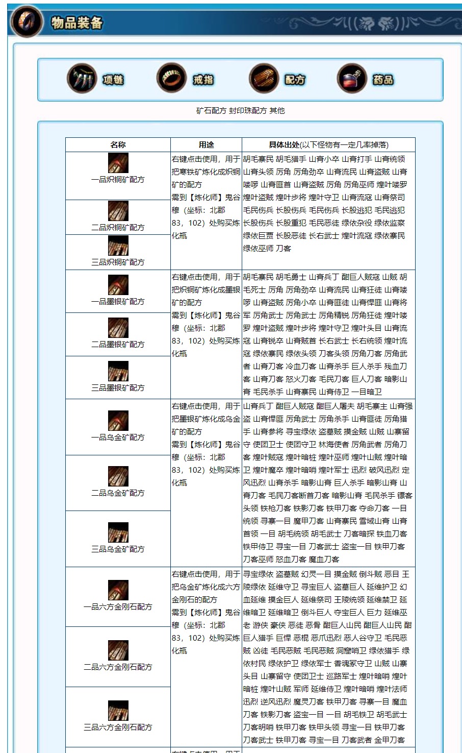 矿石配方掉落.jpeg